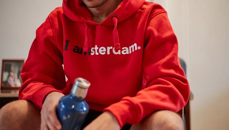 I Amsterdam red hoodie