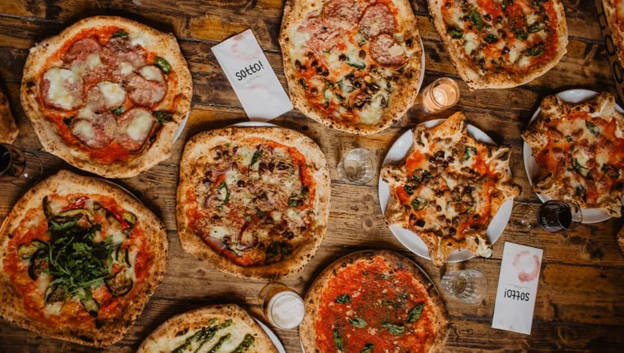 SOTTO Pizza signature dishes