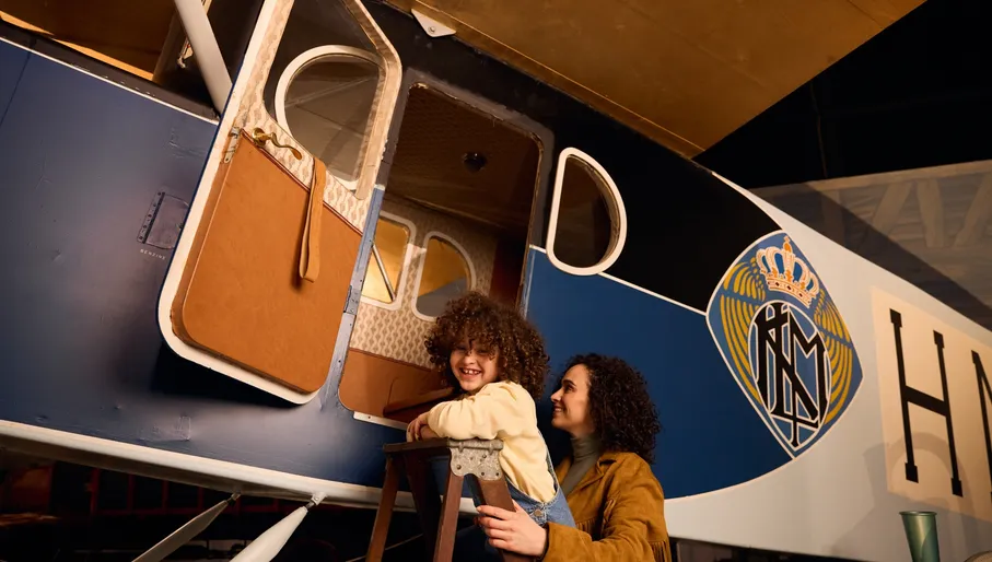 Aviodrome museum kids enjoying and learning about aviation