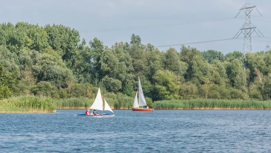 Sailing at Gaasperplas sail boats on the water