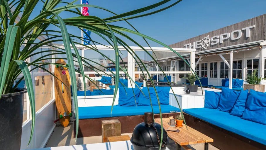 The Spot beach club in Zandvoort seaside terrace.