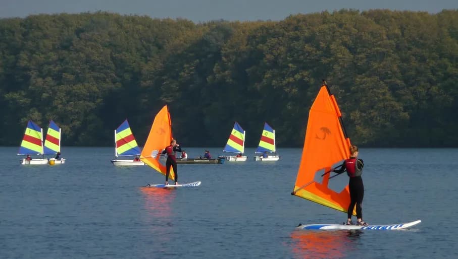 Sloterplas Wind surfers.