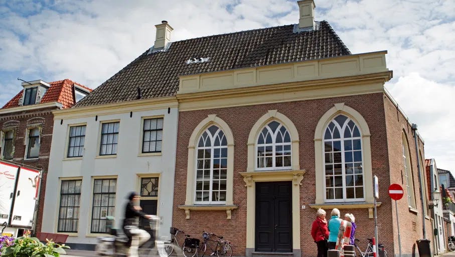 Weesp, Netherlands, May 21, 2015: synagogue in Weesp, Netherlands