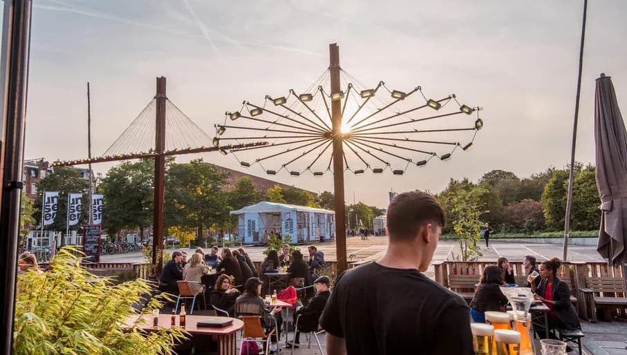 Pacific Park terrace in Westerpark.