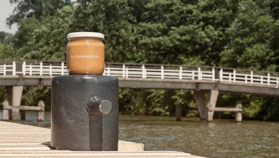 Peanut butter jar from Pindakaas winkel